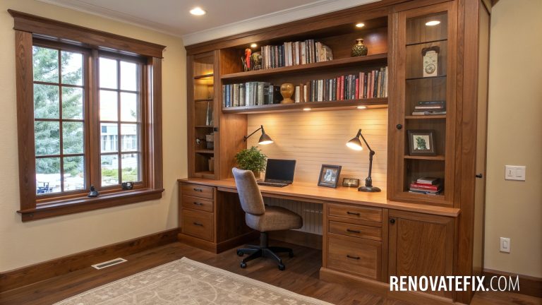 21 Home Office Built-In Desk Ideas: Workspace Solutions for Your Residence