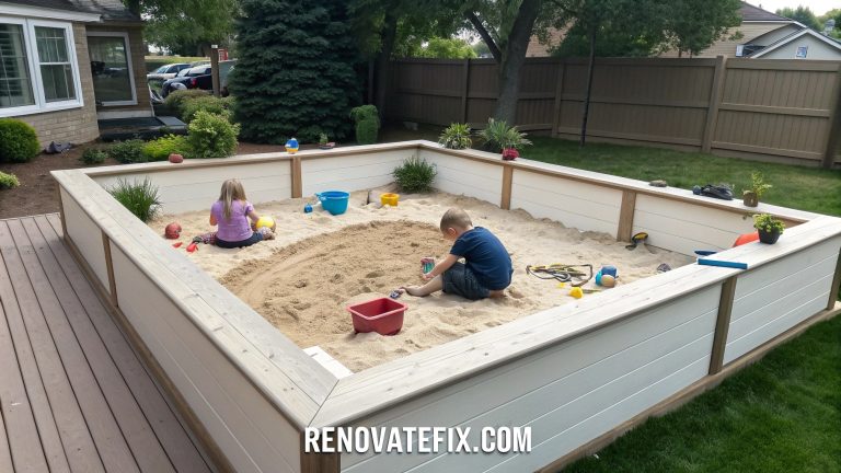 15 Creative DIY Sand Box Ideas with Built-in Toys Storage
